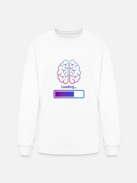 Brain loading - Men's Long Sleeve T-Shirt - white