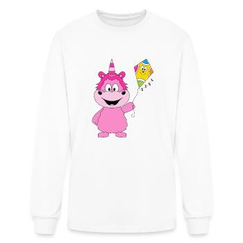 Einhorn Drache Drachensteigen Unicorn Kite - Men's Long Sleeve T-Shirt - white - Front
