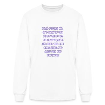 Hello, me kdrama quote - Men's Long Sleeve T-Shirt - white - Front