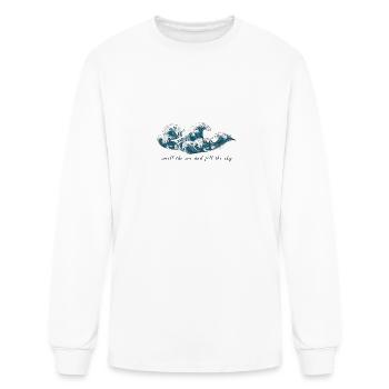 smell the sea and fell the sky - Men's Long Sleeve T-Shirt - white - Front
