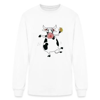 Horney Cow Dance It s Summertime - Men's Long Sleeve T-Shirt - white - Front