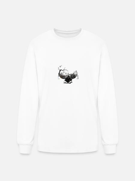 Halloween, love scary tales - Men's Long Sleeve T-Shirt - white