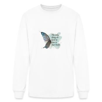Journey of Courage: Fearing Fear Itself - Men's Long Sleeve T-Shirt - white - Front