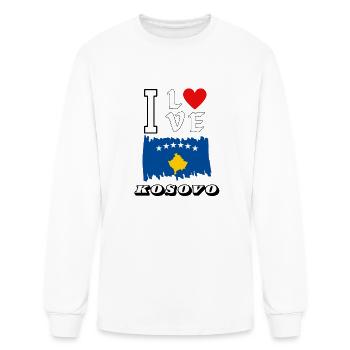 I Love Kosovo - Men's Long Sleeve T-Shirt - white - Front