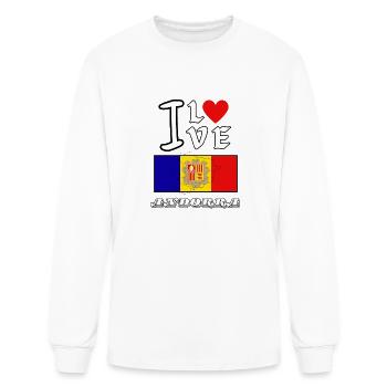 I Love Andorra - Men's Long Sleeve T-Shirt - white - Front