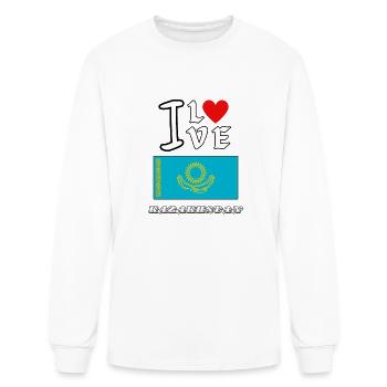 I Love Kazakhstan - Men's Long Sleeve T-Shirt - white - Front
