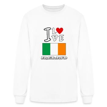 I Love Ireland - Men's Long Sleeve T-Shirt - white - Front