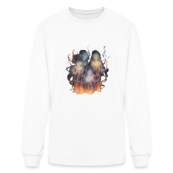 Ethereal entities emerge illustration - Men's Long Sleeve T-Shirt - white - Front