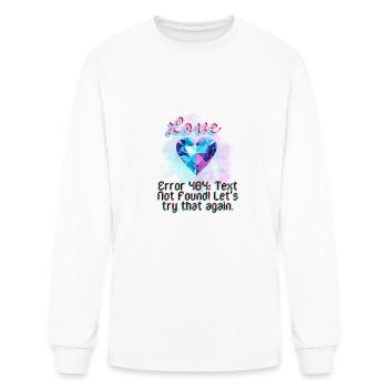 The Error in Love - Men's Long Sleeve T-Shirt - white - Front