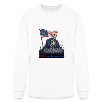 Resurrected For The Democrats Donald Angel of Deat - Men's Long Sleeve T-Shirt - white - Front