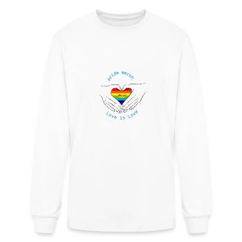 Produits dérivés de la fierté - T-shirt à manches longues Homme - blanc - Devant