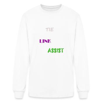 Tie Link Assist - Men's Long Sleeve T-Shirt - white - Front