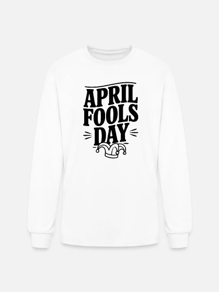 April Fools Day - Men's Long Sleeve T-Shirt - white