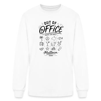 Out of Office work can wait Tshirt - Men's Long Sleeve T-Shirt - white - Front