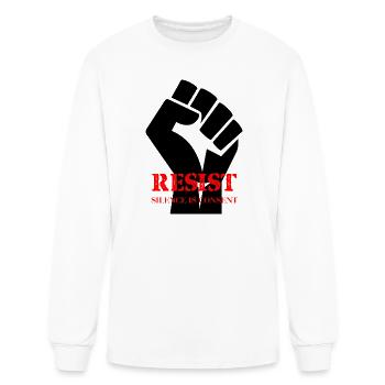 Resist: Silence is Consent - Men's Long Sleeve T-Shirt - white - Front