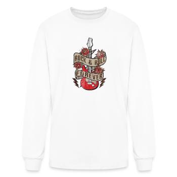 Rock and Roll - Men's Long Sleeve T-Shirt - white - Front