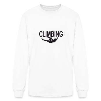 Rock Climbing - Men's Long Sleeve T-Shirt - white - Front