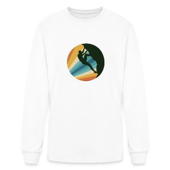 Rock Climbing - Men's Long Sleeve T-Shirt - white - Front