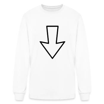 arrow - Men's Long Sleeve T-Shirt - white - Front