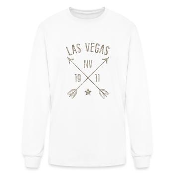 Las Vegas NV Ville natale de style bohème en détresse - T-shirt à manches longues Homme - blanc - Devant