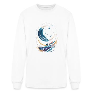 time traveller - Men's Long Sleeve T-Shirt - white - Front