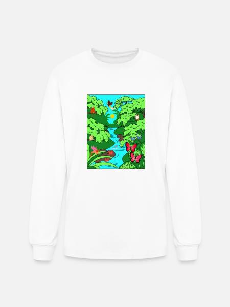 SCARLET SABLE - Men's Long Sleeve T-Shirt - white