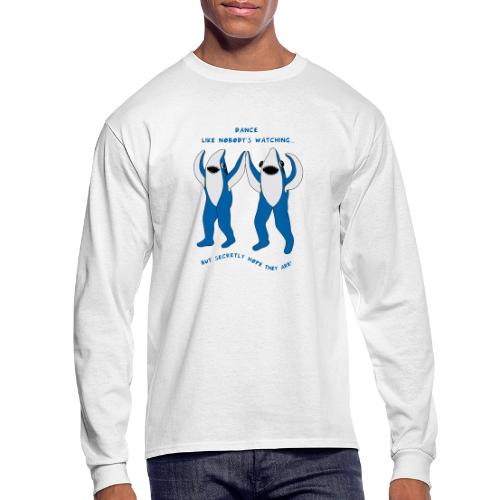 Dancing Sharks - Dance Like Nobody's Watching - Men's Long Sleeve T-Shirt