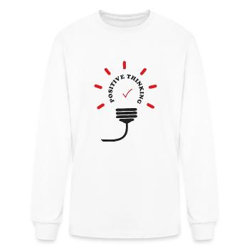 Positive thinking - Men's Long Sleeve T-Shirt - white - Front
