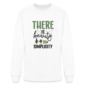 There Is Beauty In Simplicity - Men's Long Sleeve T-Shirt - white - Front