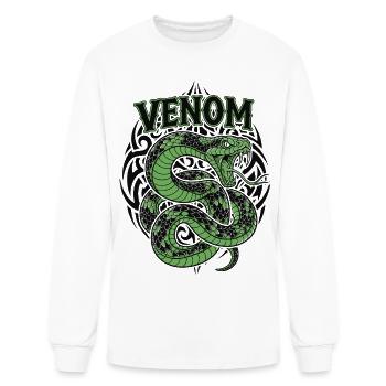 Emerald Viper Emblem - Men's Long Sleeve T-Shirt - white - Front