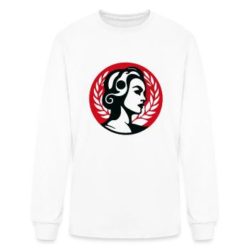 Social Women Emblem: Empowering Connectivity - Men's Long Sleeve T-Shirt - white - Front