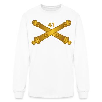 Army 41st Artillery Regiment w Branch X 300 - Men's Long Sleeve T-Shirt - white - Front