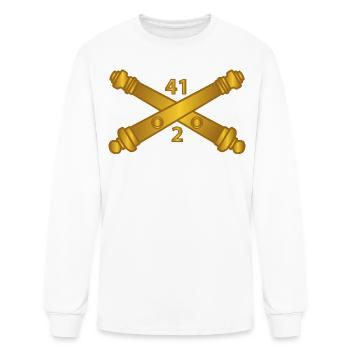 Army 2nd Bn 41st Artillery w Branch X 300 - Men's Long Sleeve T-Shirt - white - Front