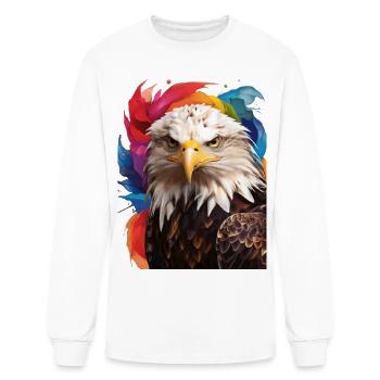 eagle - Men's Long Sleeve T-Shirt - white - Front