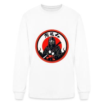 Ninja - Men's Long Sleeve T-Shirt - white - Front