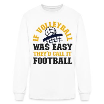 Volleyball Player Team Football If - Men's Long Sleeve T-Shirt - white - Front