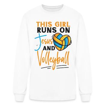 Volleyball Player Team This Girl - Men's Long Sleeve T-Shirt - white - Front