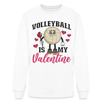 Volleyball Player Team Valentines - Men's Long Sleeve T-Shirt - white - Front