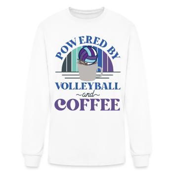 Volleyball Player Team Coffee - Men's Long Sleeve T-Shirt - white - Front