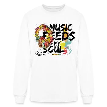 Music - Men's Long Sleeve T-Shirt - white - Front