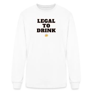 Legal to Drink - Men's Long Sleeve T-Shirt - white - Front
