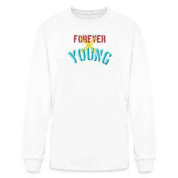 Forever Young - Men's Long Sleeve T-Shirt - white - Front