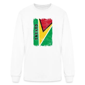 Guyana flag - Men's Long Sleeve T-Shirt - white - Front