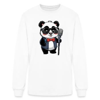 Panda lecture - Men's Long Sleeve T-Shirt - white - Front