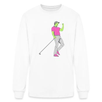 Weekend_Warrior_Golf - Men's Long Sleeve T-Shirt - white - Front