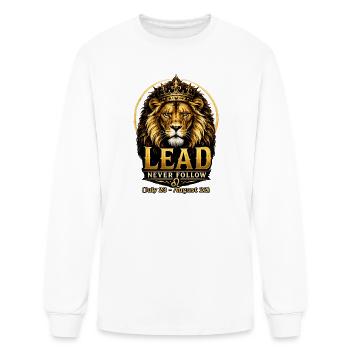 Leo Leads Never Follows - Men's Long Sleeve T-Shirt - white - Front