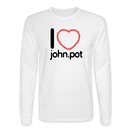I Love John.pot - Men's Long Sleeve T-Shirt