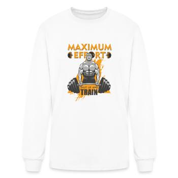 Maximum Effort - Men's Long Sleeve T-Shirt - white - Front