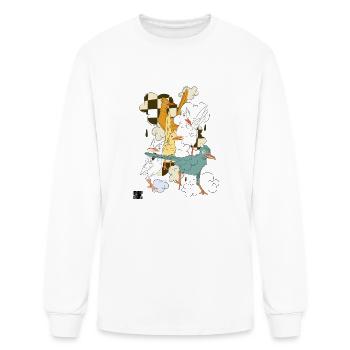 A Lot Of Birds - Men's Long Sleeve T-Shirt - white - Front