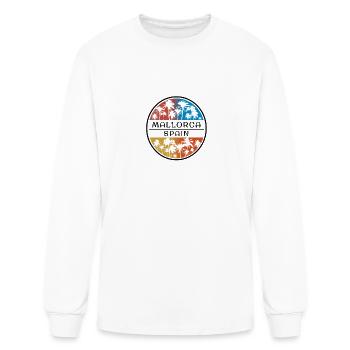 Mallorca Majorca Spain Palm Tree Stylish Vacation - Men's Long Sleeve T-Shirt - white - Front
